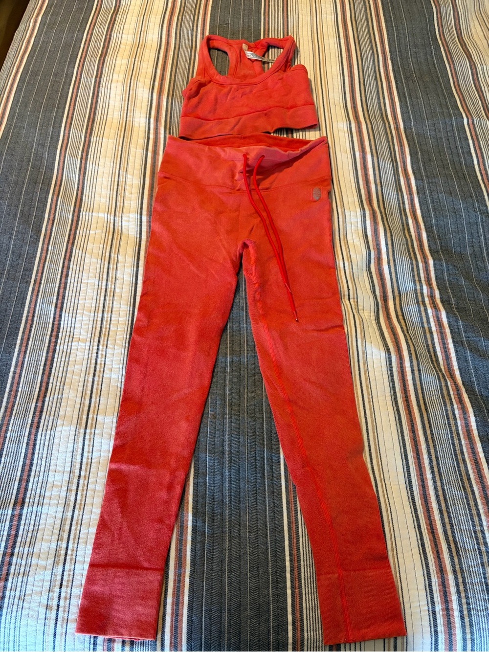 Free People Movement Go To Leggings Set Coral M/L